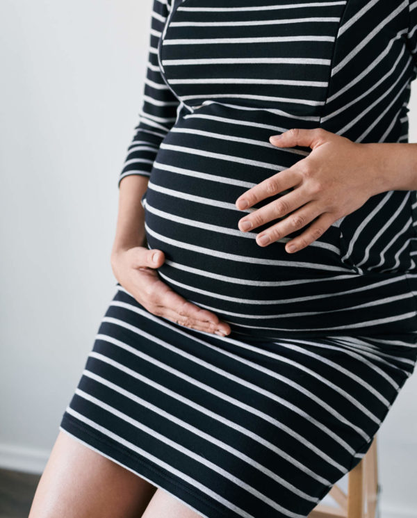 pregnant-woman-in-striped-dress-KTN7D3C